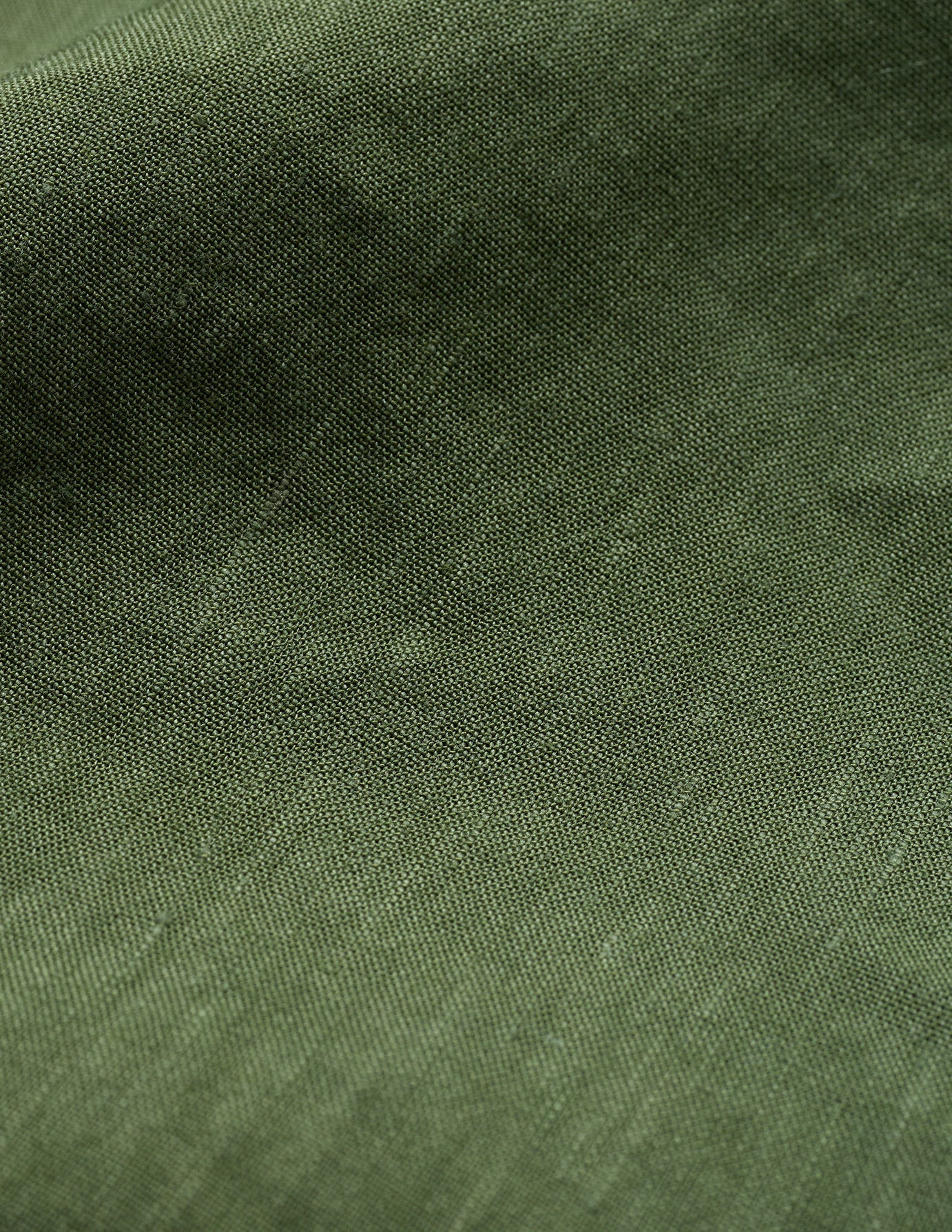 Refined Linen Long Sleeve Shirt Clover Green